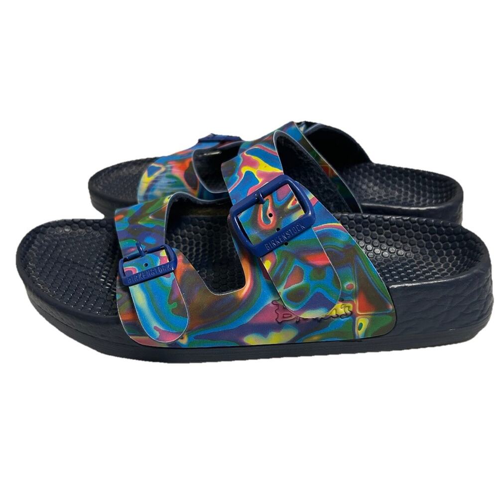 Original BIRKENSTOCK Womens ARIZONA ESSENTIALS Slide Sandal Tie Dye SZ 9 - Picture 2 of 9